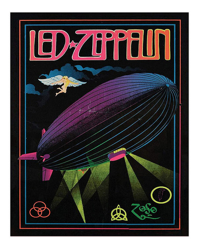 Impresion De Poster De Led Zeppelin Band  Impresion De Pa