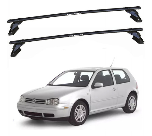 Barras De Techo Eqmax Acero Volkswagen Golf 1999-2013 Negro