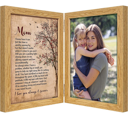Marco Foto Con Poema En Inglés Día De La Madre Regalo Mamá