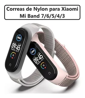 Correa Pulso De Nylon Para Xiaomi Mi Band 6/5/4/3