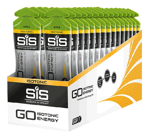 Gel Sis Go Isotonic Energy Apple - Unidad a $14535