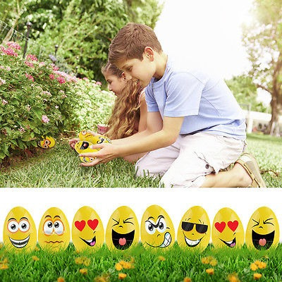 Huevos De Pascua Bestoyard 24pcs Emoticon Jumbo Brillante Ca