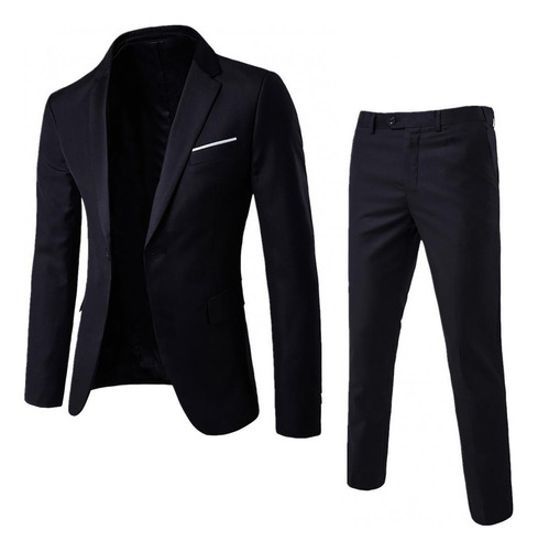 Conjunto De Traje Formal Para Hombre, Trajes De Negocios [u]