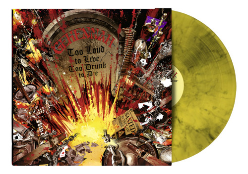 Gehennah - Too Loud To Live, Too Drunk To Die Lp Nuevo!!