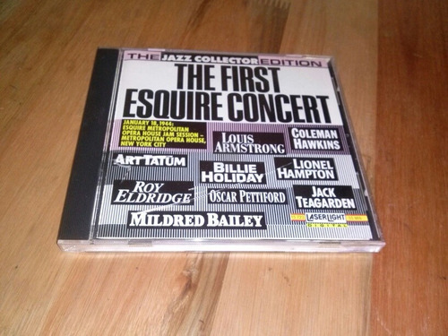 The First Esquire Concert Cd Louis Armstrong Billie Holida