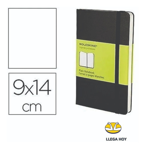 Libreta  Moleskine 9 X 14 Tapa Dura 192 Hojas