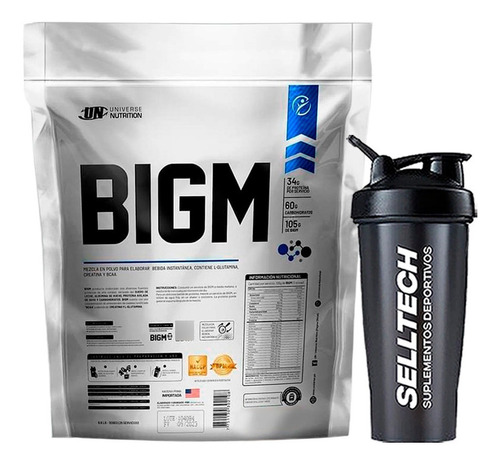 Ganador De Peso Universe Nutrition Bigm 3kg Chocolate+shaker