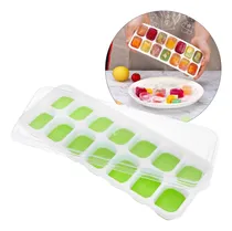 Comprar Cubetera Silicona 14 Tapa Hielos Hielera Cubito Freezer