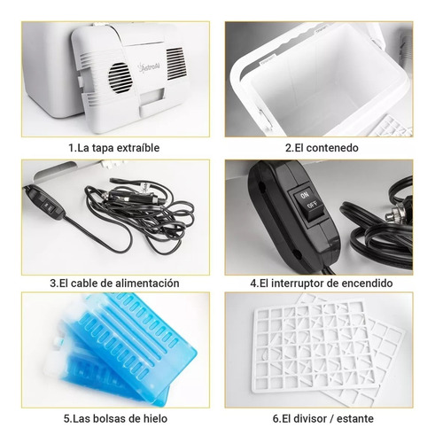 Astroai Refrigerador Eléctricoi 26 Cuartos De Galón/24 Litro