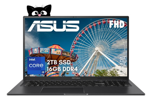 Asus Vivobook Gaming Core I9 13th 16gb 2tb Ssd Fhd Notebook Negro
