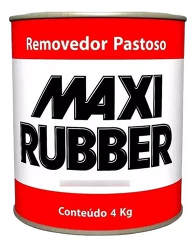 Removedor De Tinta Pastoso 4kg Maxi Rubber