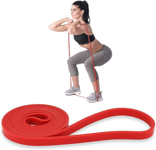 Banda De Resistencia De Ejercicio Roja Larga Gimnasio Cross