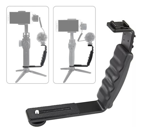 Braco L Com Sapata P/ Led E Mics Zhiyun/dji/osmo Estabilizad