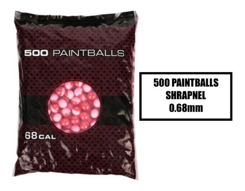 500 Paintball Marcadora Gotcha Shrapnel .68mm Gisportz Xtr C