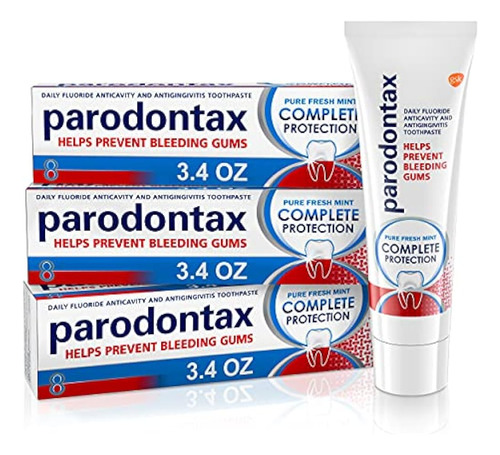 Parodontax Protección Completa Pasta De Dientes, Pura Menta 