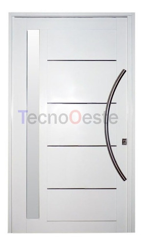 Puerta Pivotante Nexo Galva 126x225 Cm Vidrio Lateral Barral