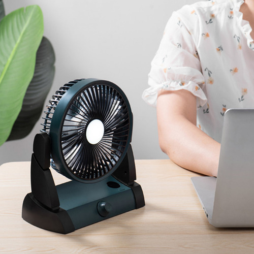 Ventilador De Camping Con Linterna Led, 10000 Mah, 8 9 Pulga