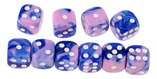 Juego De Dados De Rosa + Azul Como Se Describe Rosa + Azul