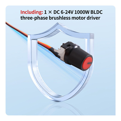 Zh Controlador De Motor Sin Escobillas Trifásico Dc6-24v
