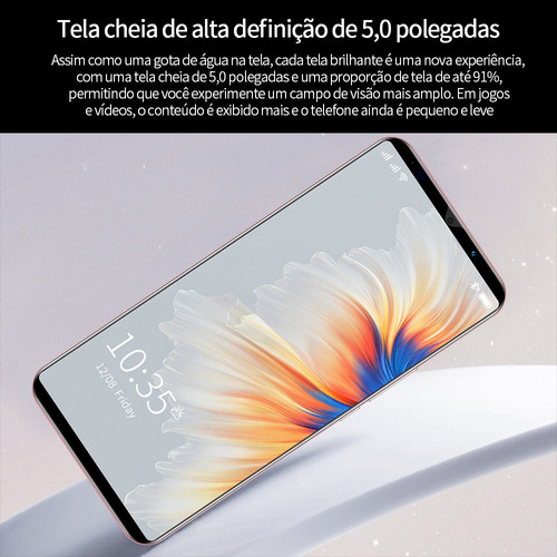 P Smartphone Barato 8 Pro 3g Ram 512 Mb Rom 4 Gb Ouro Rosa