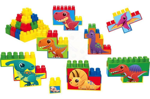 Brinquedo Para Montar Montando Parque Dinossauros48p