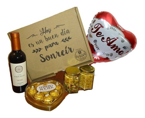 Box Wine 375 Cc Y Chocolates - Sorpresas A Domicilio