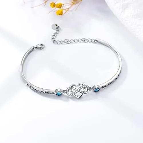 Aoboco Pulsera De Amistad Para Mejor Amigo, Plata De Ley, No