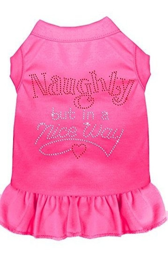 Vestido Rhinestone Naughty But Nice, Bright Pink