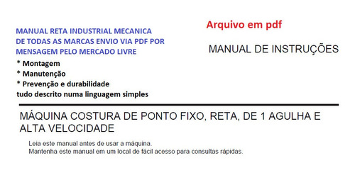 Manual Reta Industrial Todas As Marcas- Formato Pdf