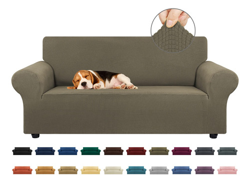 Funda De Sofá Kekuou Stretch Loveseat Con 2 Cojines