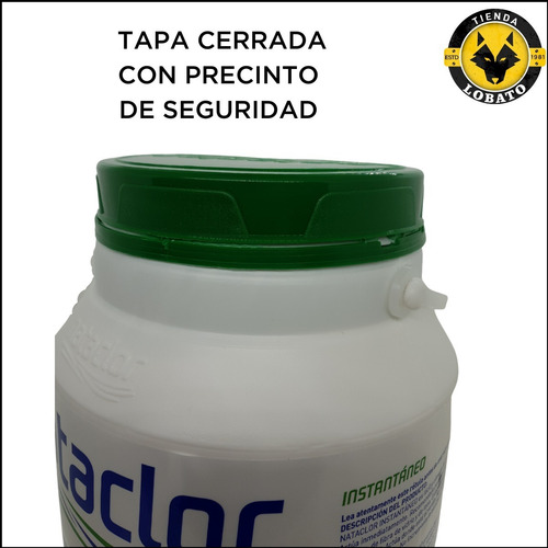 Imagen 4 de 10 de Cloro Granulado Instantaneo Nataclor Pileta Fibra Lona 5 Kg