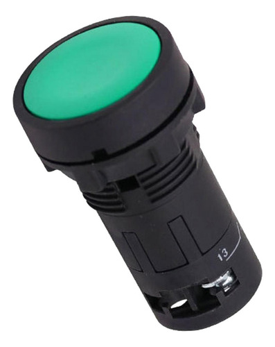 Interruptor Momentáneo Redondo Plano De 22 Mm Para