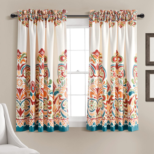 Lush Decor Clara Curtains - Juego De Paneles De Ventana De E