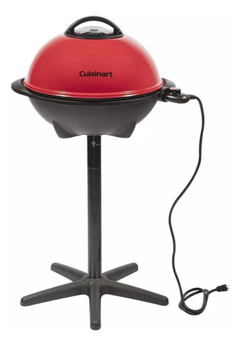 Cuisinart Churrasqueira Elétrica 2 Em 1 Vermelho E Preto