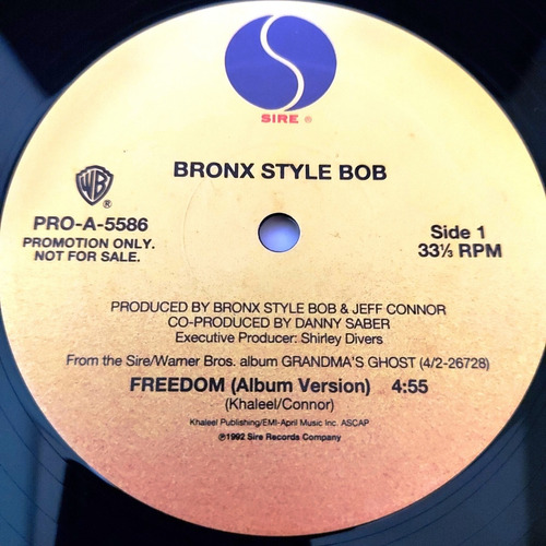 Bronx Style Bob - Freedom / Ode 2 Junio   Importado Usa   Lp