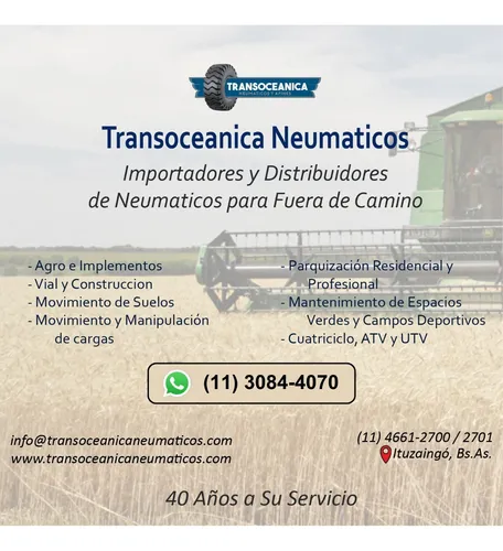 Cubierta 420/85r24 Radial Agricola 420 85r24 Tractor 16.9r24