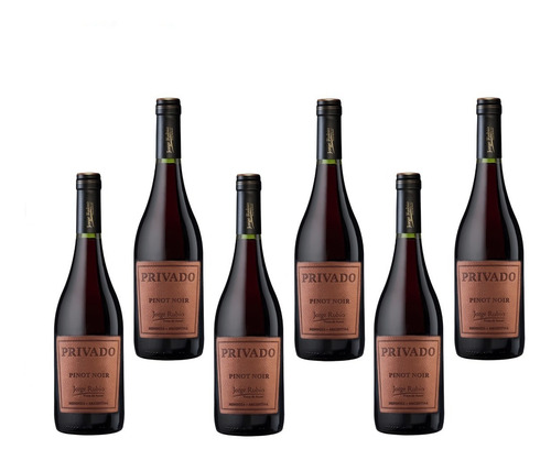 Imagen 1 de 3 de Caja X 6 - Bodega Jorge Rubio Privado Pinot Noir