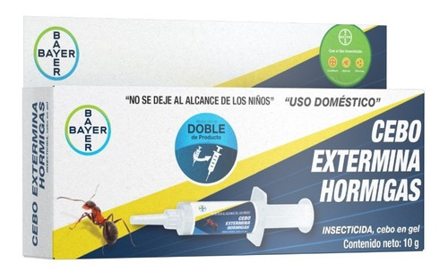 Paquete 5pzs Cebo Para Hormigas Int. 5gr Bayer Gel Jeringa