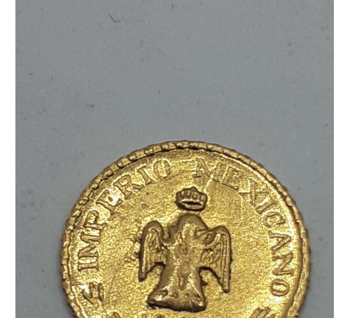 Moneda De Oro Ley 900 Maximiliano I De Mexico Año 1865