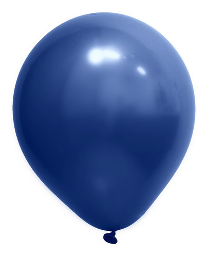 Balão Redondo Profissional Cromado 12 30cm Azul - Art-látex