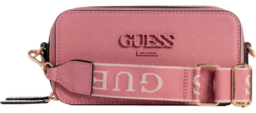 Bolsa Guess Factory Gg831114-mau Acabado de los herrajes Níquel Color Rosa Correa de hombro Rosa Diseño de la tela Lisa