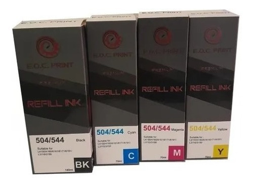 Tinta Compatible Epson 544  L5290 L1210 L3210 L3250 L3110 