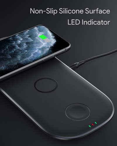 Imagen 5 de 6 de Aukey Estación De Carga Triple Qi Cargador Inalambrico