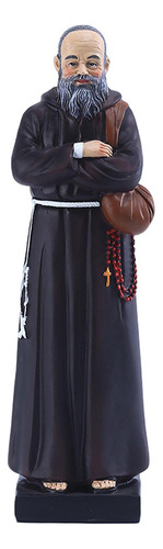 Estatua De Sacerdote Tallada A Mano, Escultura Religiosa