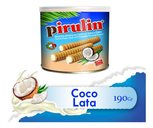 Pirulin Coco Lata/envase 190g