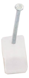 Grapa Para Cable Plano De 3mm Color Transparente Thorsman