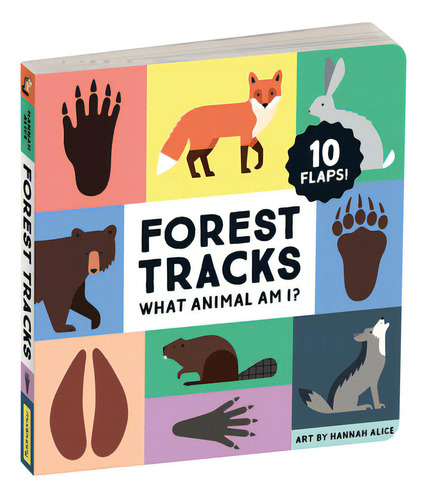 Forest Tracks: What Animal Am I? Lift-the-flap Board Book, De Mudpuppy. Editorial Mudpuppy Galison, Tapa Dura En Inglés