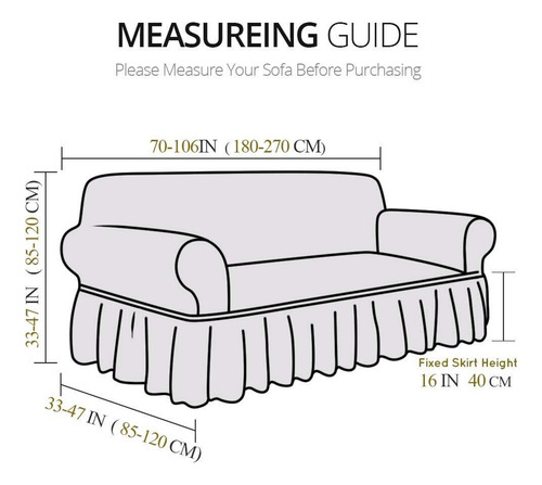 Funda For Sofá De Tres Plazas Protector De Muebles Con