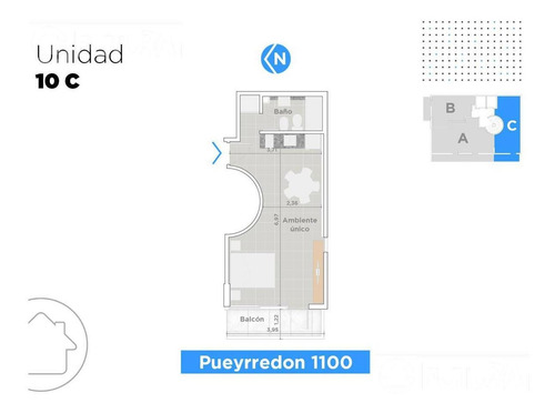 Imagen 7 de 16 de Venta Departamento Monoambiente - Pueyrredon 1101- Lourdes