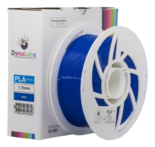 Filamento Pla Azul - 1kg - 1,75mm - Dynalabs